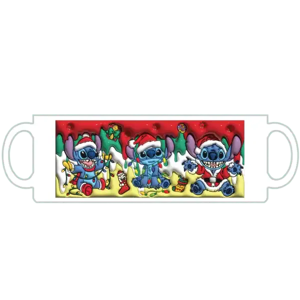 Stitch háromszor bögre
