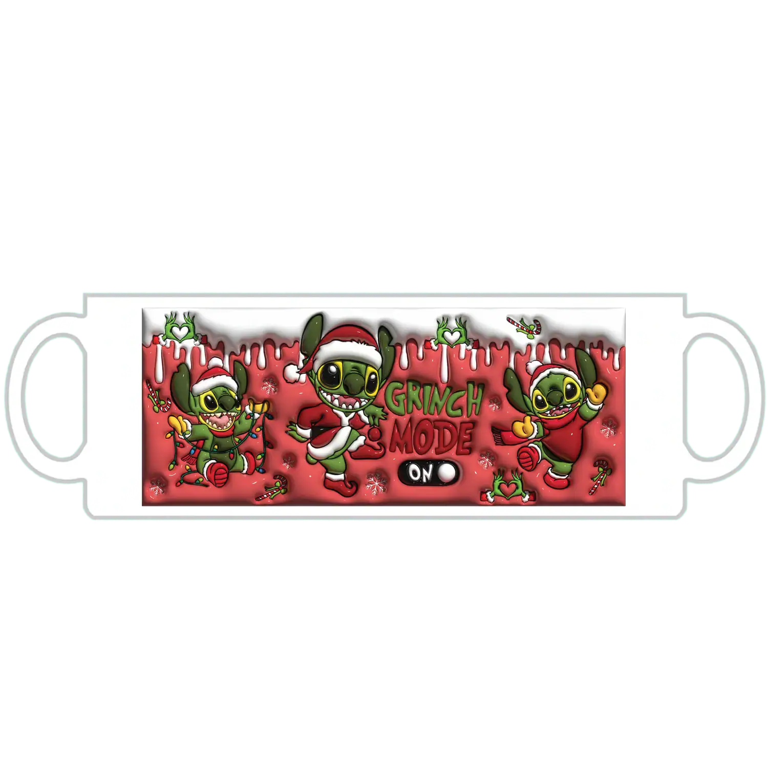 Stitch, Grinch mód bögre