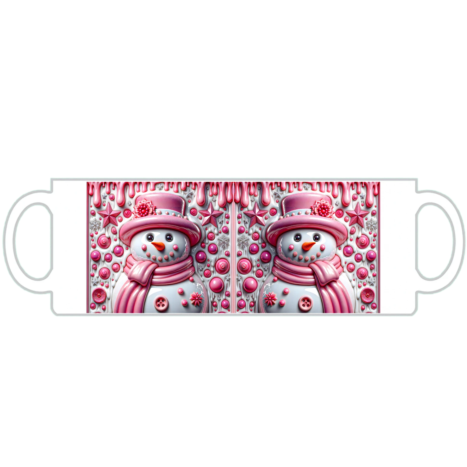 Hóember pinkben bögre