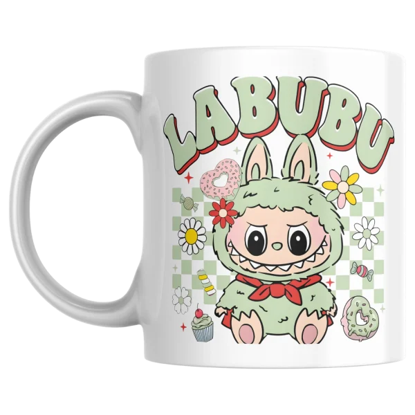 bgr604-labubu-vilagoszold Labubu, világoszöld bögre
