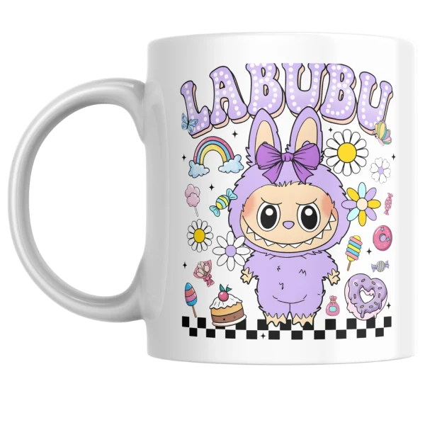 Labubu, lila bögre
