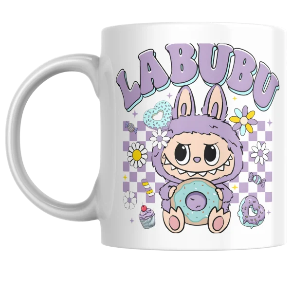 bgr607-labubu-es-a-fank-lila Labubu és a fánk, lila bögre