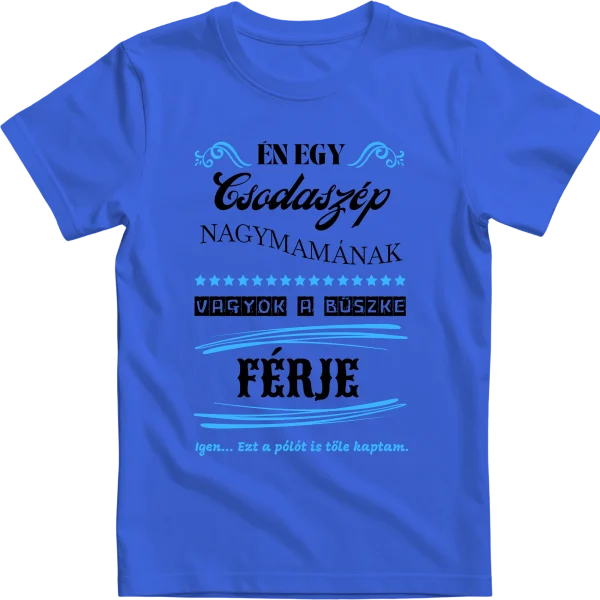 Nagymamára büszke férj