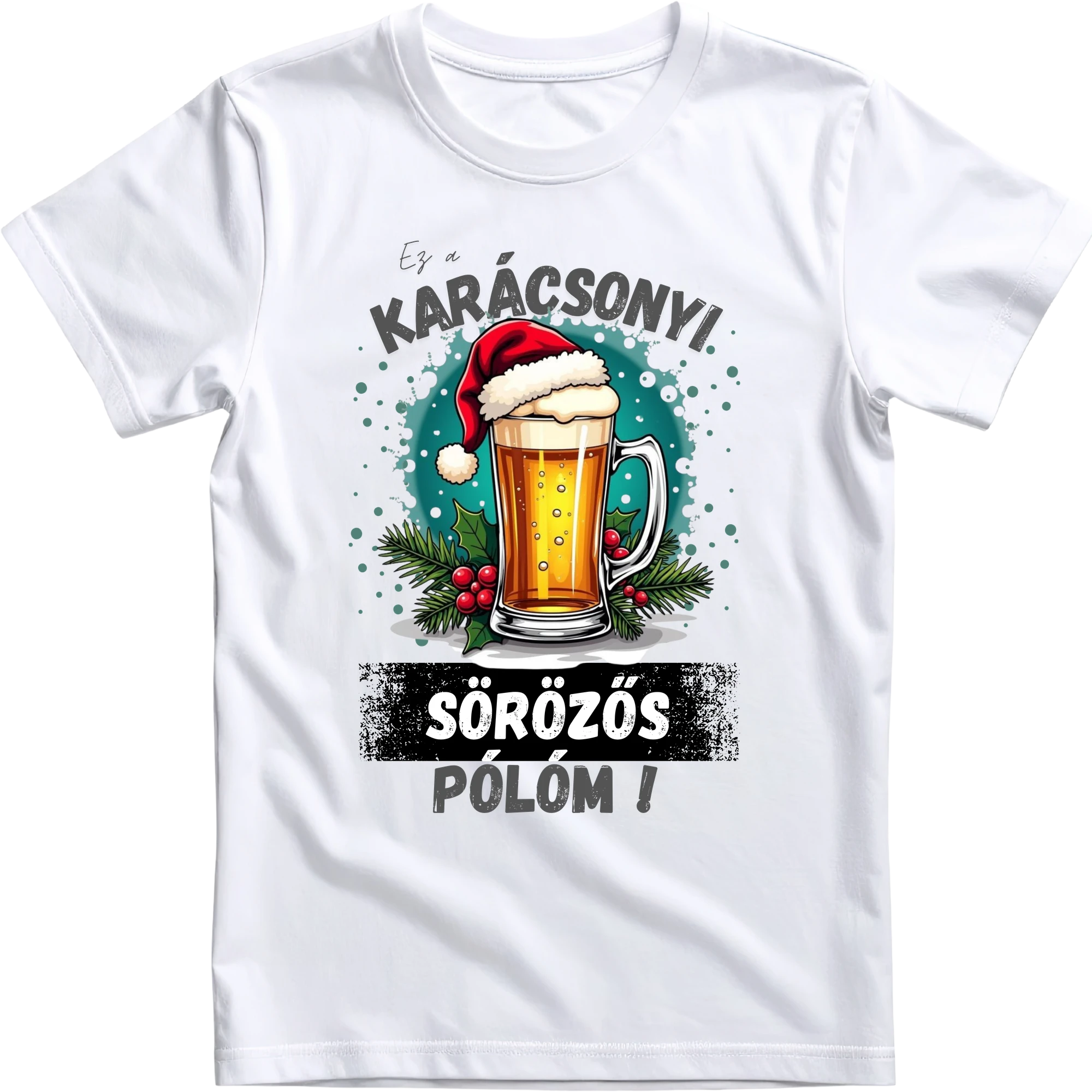 Ez a karácsonyi sörözős pólóm!