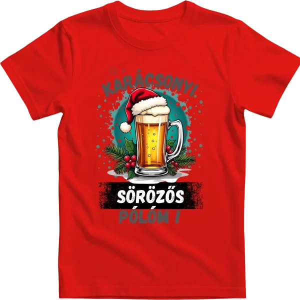 Ez a karácsonyi sörözős pólóm!