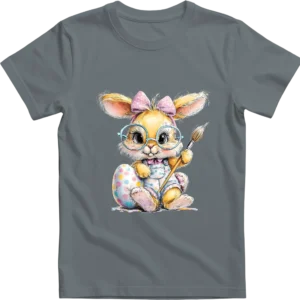 Húsvéti nyuszi tojást fest