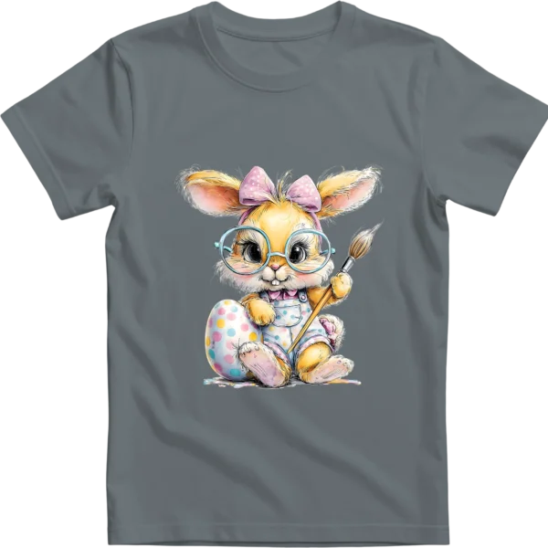 Húsvéti nyuszi tojást fest