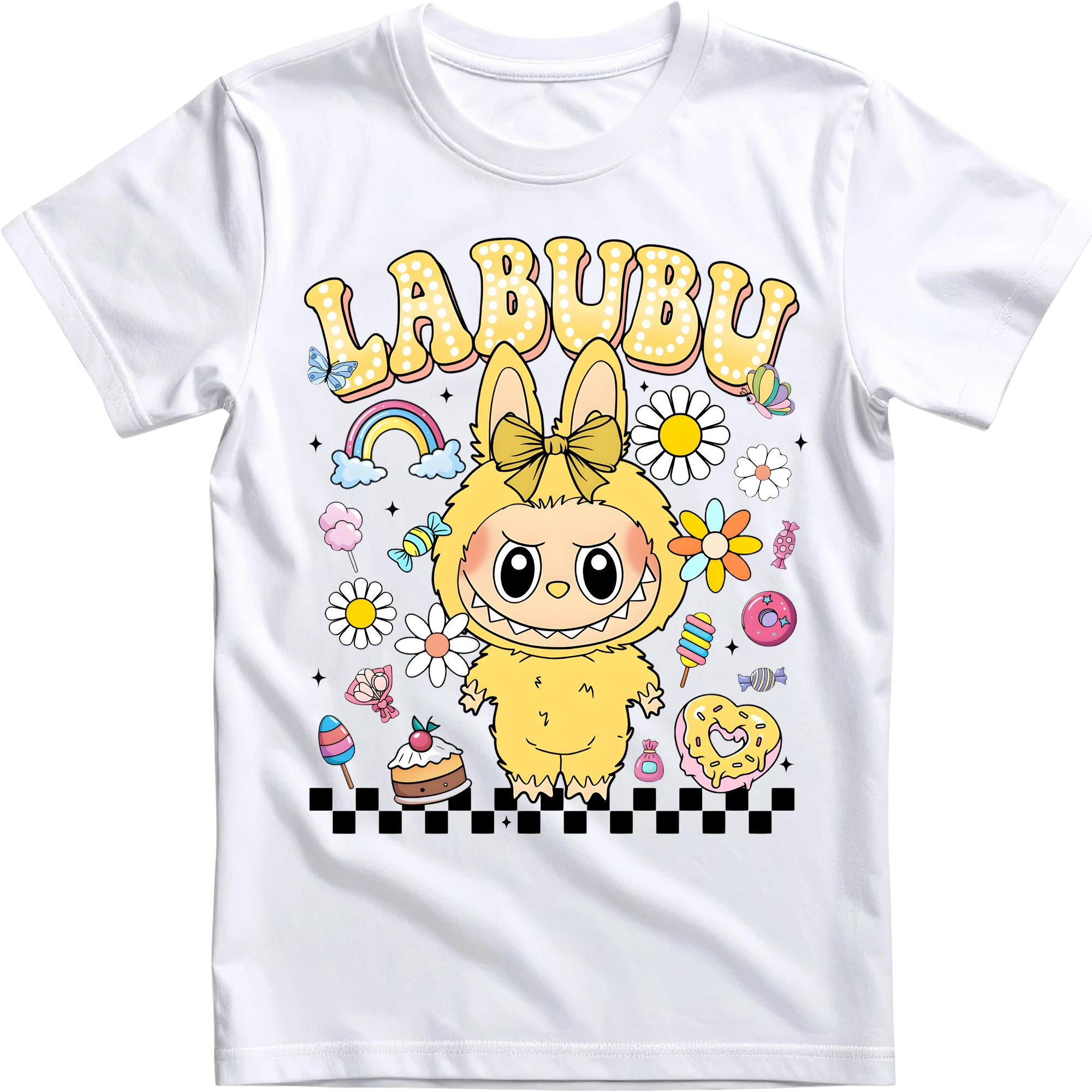 Labubu, sárgában